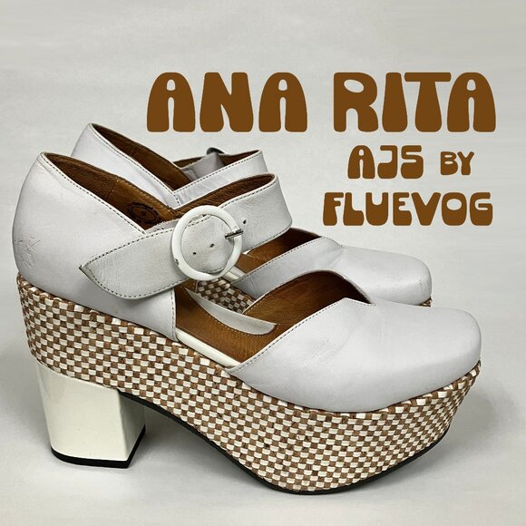 John Fluevog Shoes - *USED* Fluevog 2014 AJS ANA RITA Mary Janes, Size 9 (best for 8.5)! Super cute!